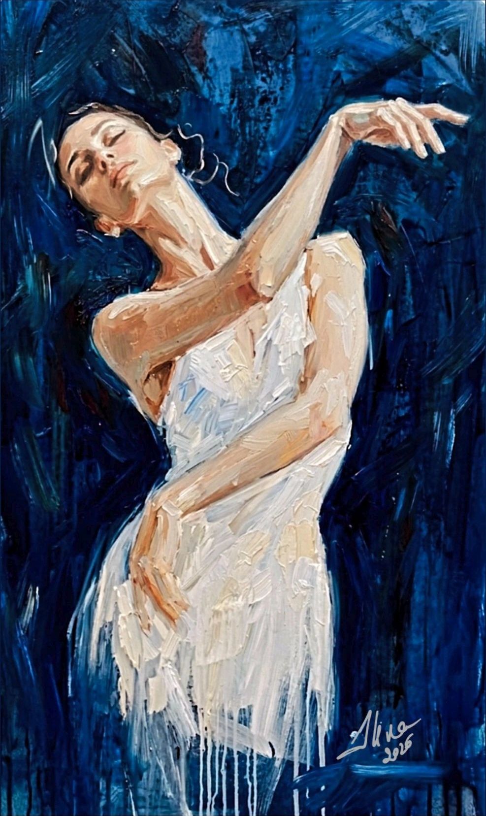 ArteDiAlina.com painting: Lost in the Blue